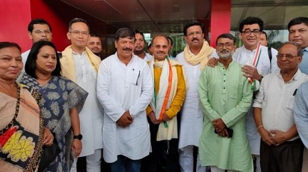 3 member leaders delegation of the Congress party arrived in Tripura. TIWN Pic June 27